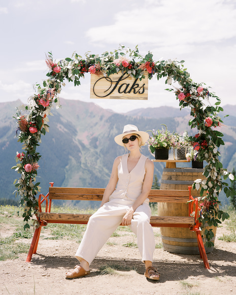 Chloe Fineman at Saks Aspen Mountaintop Picnic. Image courtesy of Saks