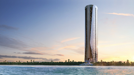 The Bentley Miami Residences building. Image courtesy of Bentley