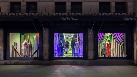 Looks inspired by the film have taken over Saks' window displays. Image courtesy of Saks